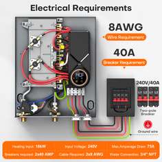 WM18 Plus Smart Tankless Electric Water Heater