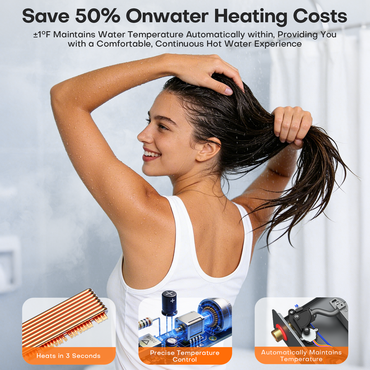 WM18 Plus Smart Tankless Electric Water Heater